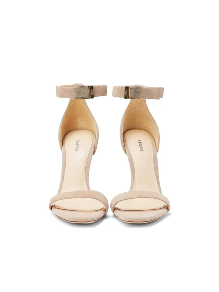 L039Agence Sandals and Wedges Women Thea Sandal Macaroon Suede