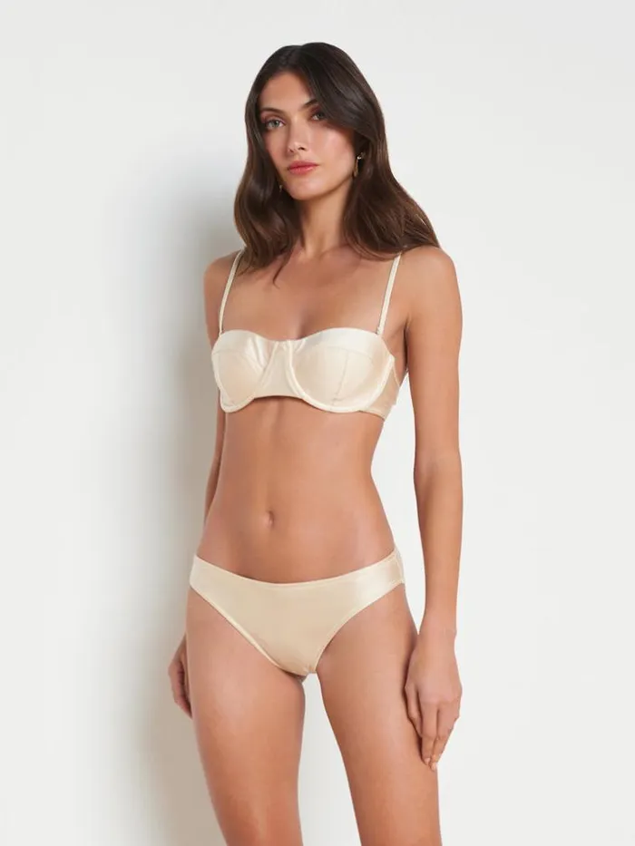 L039Agence Swimwear Women Alexandria Bikini Top Champagne
