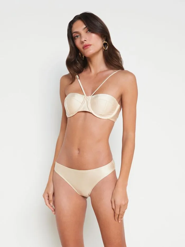 L039Agence Swimwear Women Alexandria Bikini Top Champagne