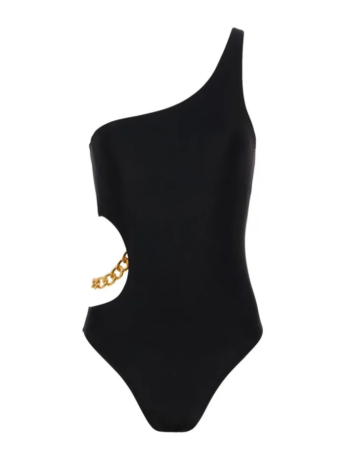 L039Agence Swimwear Women Ava Chain OnePiece Swimsuit Black