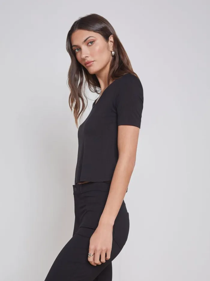 L039Agence Tees Women Dana Tee Black