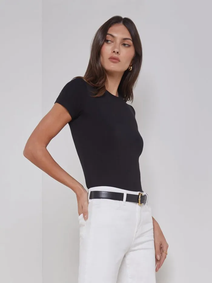 L039Agence Tees Women Ressi Fitted Tee Black