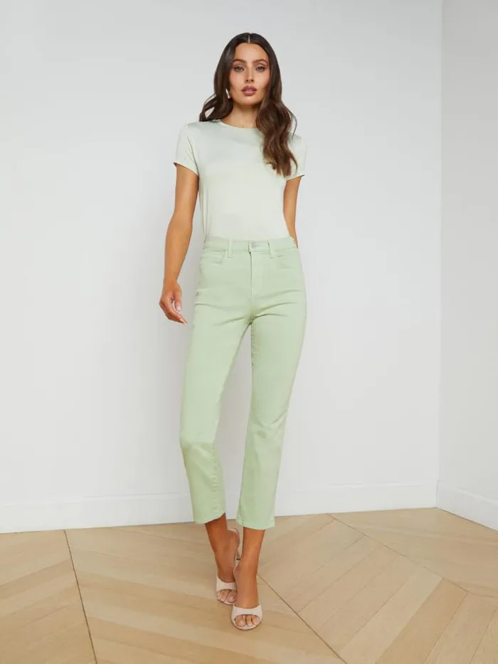 L039Agence Tees Women Ressi Fitted Tee Light Moss