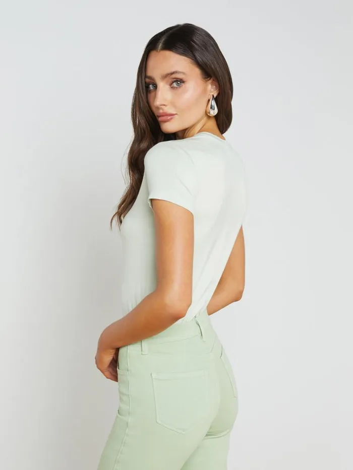 L039Agence Tees Women Ressi Fitted Tee Light Moss