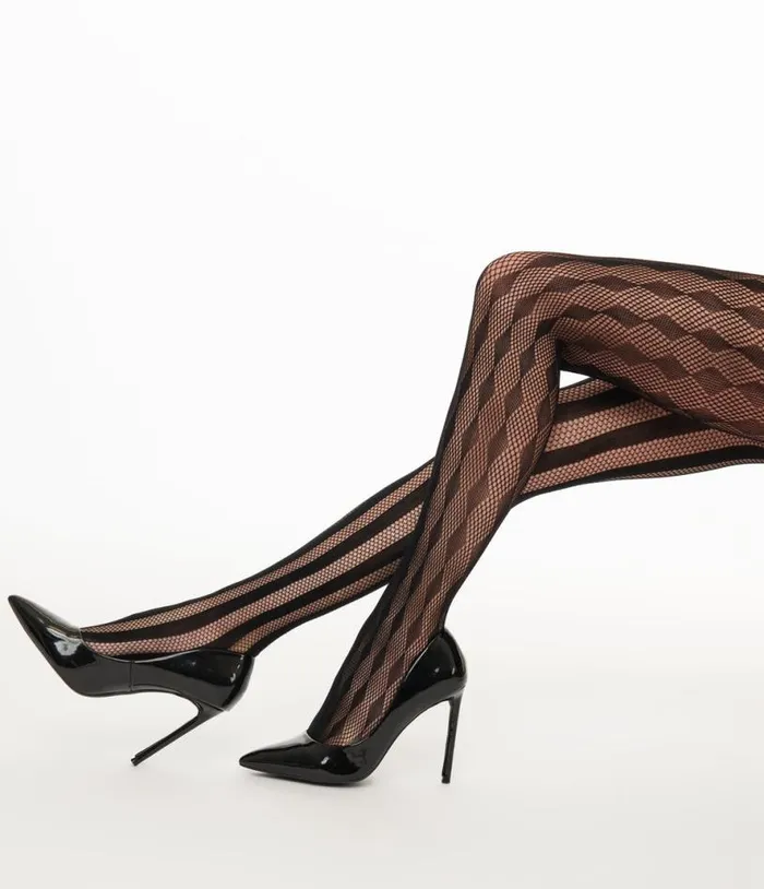 Leg Avenue Black Harlequin Net Tights Accessories Unique Vintage Stockings and Tights Leg Avenue Black Harlequin Net Tights Accessories Unique Vintage Stockings and Tights