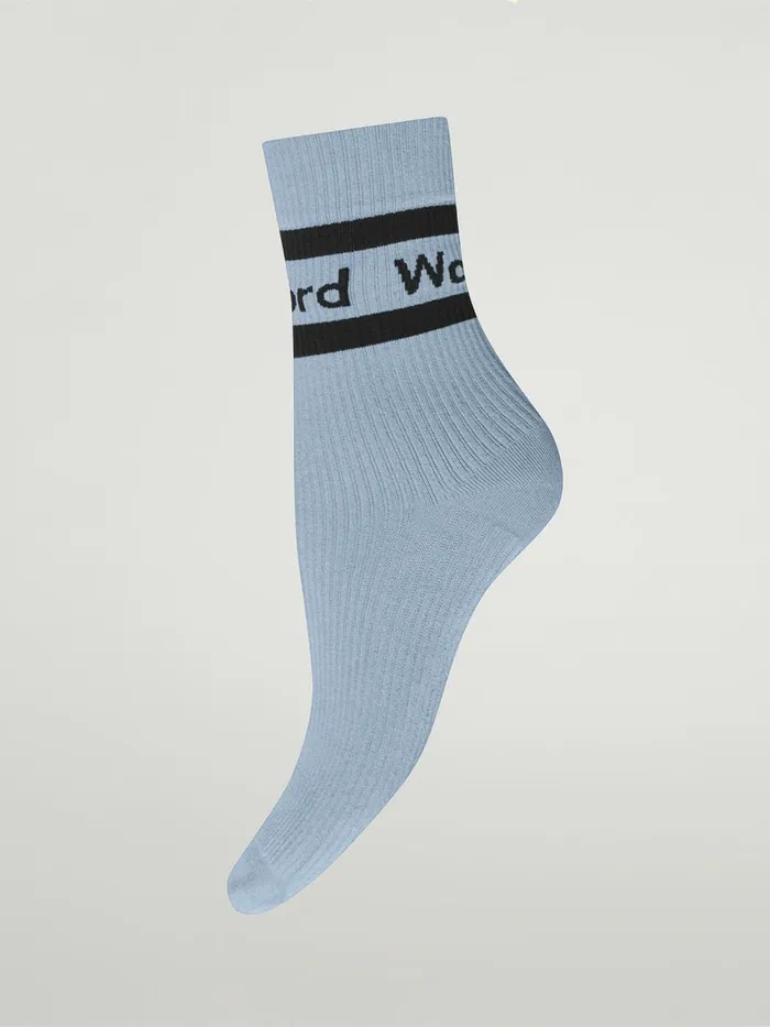 Logo Rib Socks Iceblack Women Wolford Socks