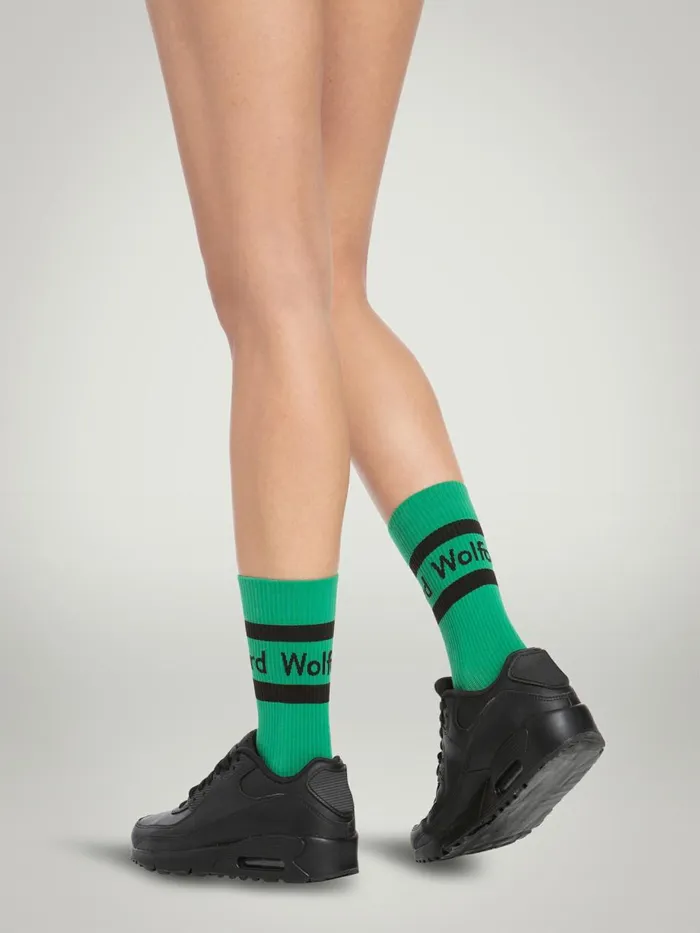 Logo Rib Socks Jelly Beanblack Women Wolford Socks