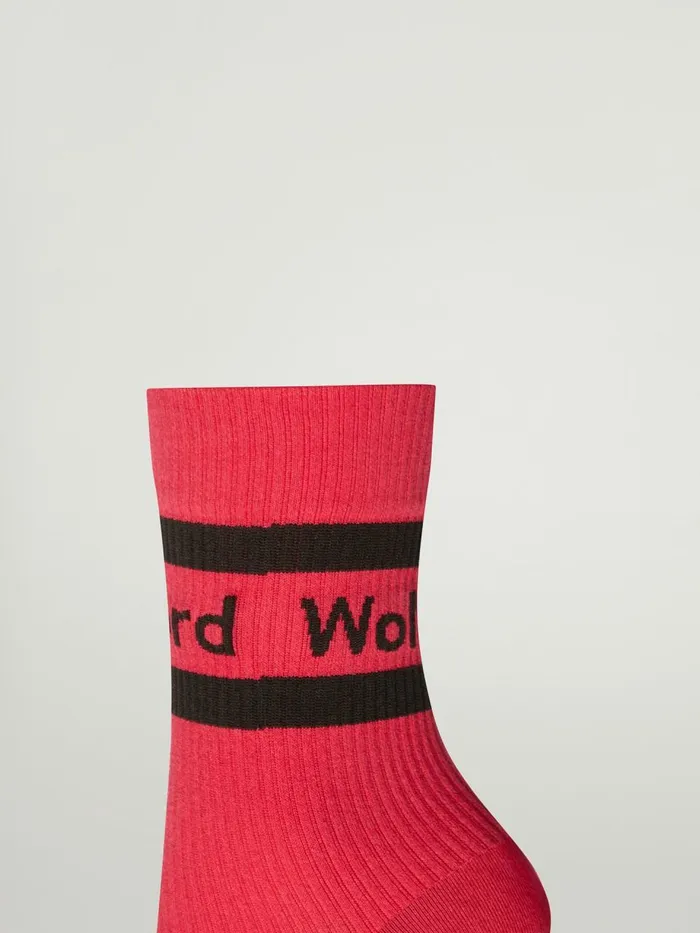 Logo Rib Socks Love Potionblack Women Wolford Socks