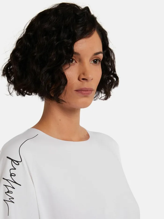Logo Script Shirt Whiteblack Women Wolford Tops