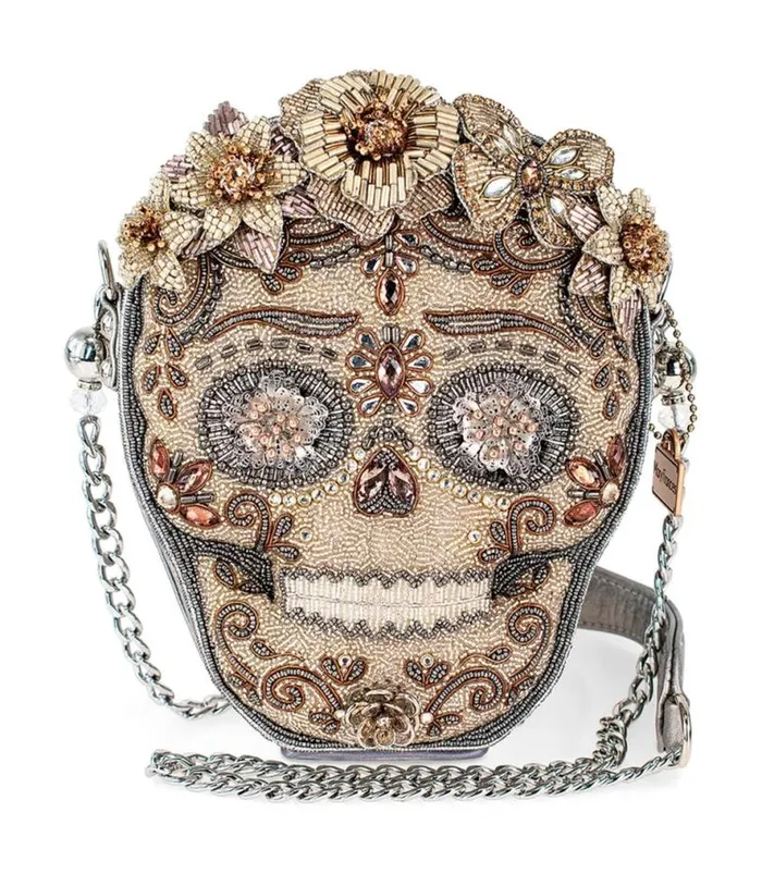 Mary Frances Shining Skull Crossbody Handbag Accessories Unique Vintage Novelty Bags Mary Frances Shining Skull Crossbody Handbag Accessories Unique Vintage Novelty Bags