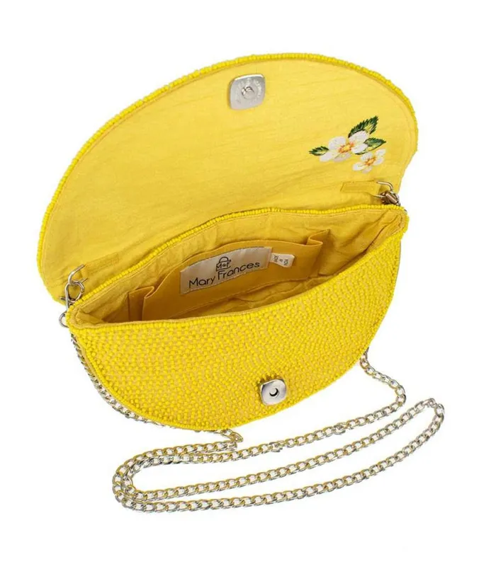 Mary Frances Tart Lemon Crossbody Bag Accessories Unique Vintage Novelty Bags