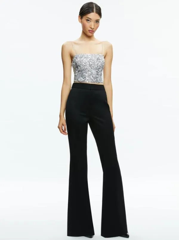 Matching Sets Women Alice Olivia CERESI SEQUIN BANDEAU CROP TOP MAEVE SEQUIN SLIP SKIRT Matching Sets Women Alice Olivia CERESI SEQUIN BANDEAU CROP TOP MAEVE SEQUIN SLIP SKIRT