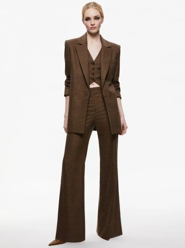 Matching Sets Women Alice Olivia COLLEY NOTCH COLLAR BLAZER DEANNA HIGH WAISTED BOOTCUT PANT Matching Sets Women Alice Olivia COLLEY NOTCH COLLAR BLAZER DEANNA HIGH WAISTED BOOTCUT PANT