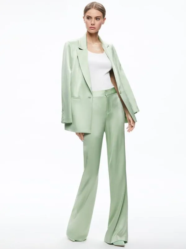 Matching Sets Women Alice Olivia DENNY NOTCH COLLAR BOYFRIEND BLAZER DEANNA HIGH WAISTED BOOTCUT PANT Matching Sets Women Alice Olivia DENNY NOTCH COLLAR BOYFRIEND BLAZER DEANNA HIGH WAISTED BOOTCUT PANT