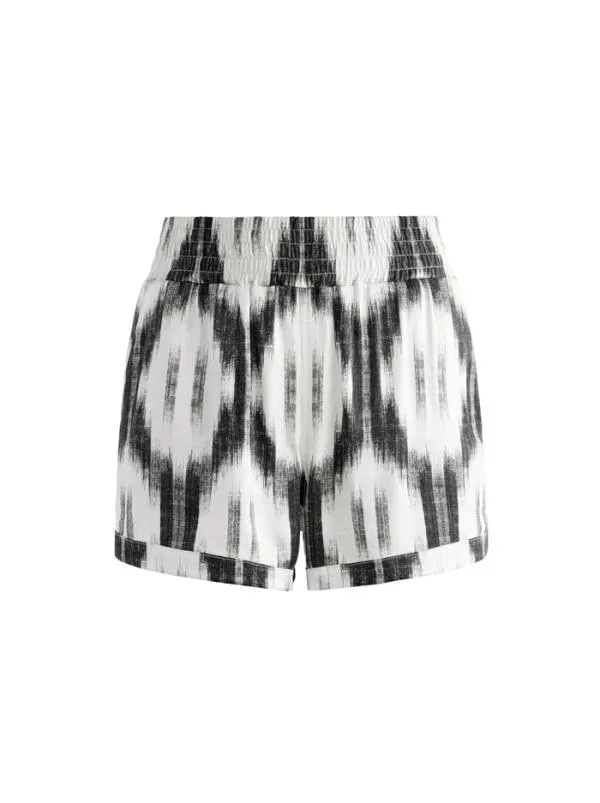 Matching Sets Women Alice Olivia IKAT PRINT DOMINO KIMONO WITH TIE BELT ASH TIE NECK HALTER TOP TANDY SHORTS Matching Sets Women Alice Olivia IKAT PRINT DOMINO KIMONO WITH TIE BELT ASH TIE NECK HALTER TOP TANDY SHORTS