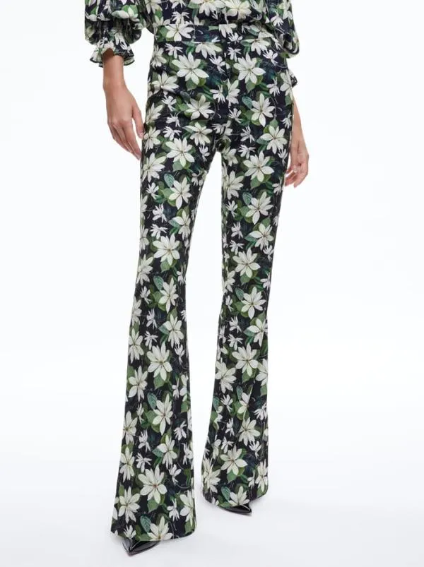 Matching Sets Women Alice Olivia JULIUS COLLARED BLOUSE OLIVIA BOOTCUT PANT