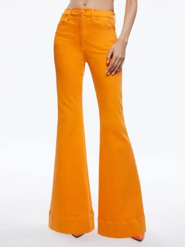 Matching Sets Women Alice Olivia MACEY NOTCH COLLAR FITTED BLAZER CARLI DENIM BRA TOP BEAUTIFUL HIGH RISE BELL JEAN Matching Sets Women Alice Olivia MACEY NOTCH COLLAR FITTED BLAZER CARLI DENIM BRA TOP BEAUTIFUL HIGH RISE BELL JEAN