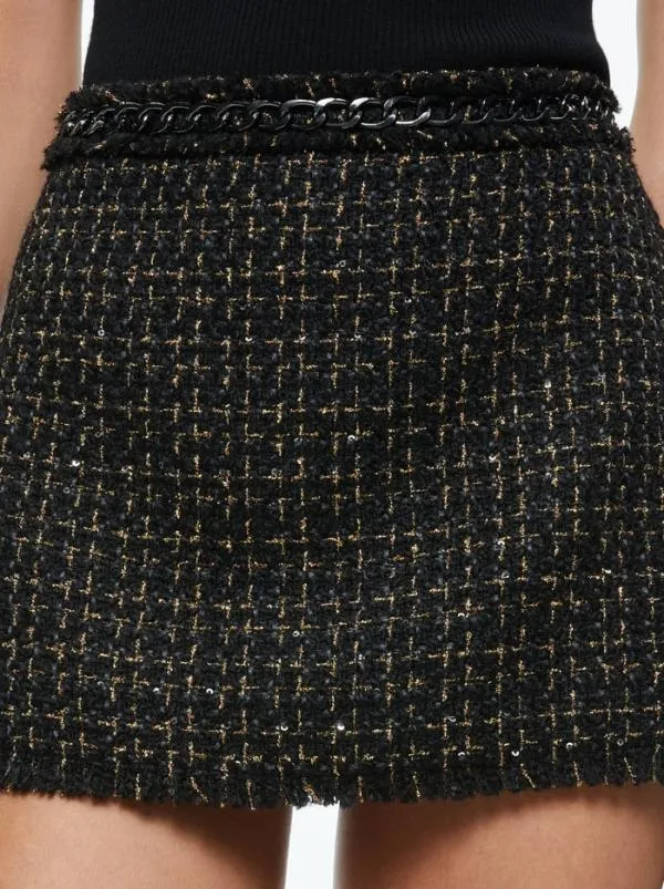 Matching Sets Women Alice Olivia SHAN TWEED CHAIN TRIM BLAZER JALEN CHAIN MINI SKIRT Matching Sets Women Alice Olivia SHAN TWEED CHAIN TRIM BLAZER JALEN CHAIN MINI SKIRT