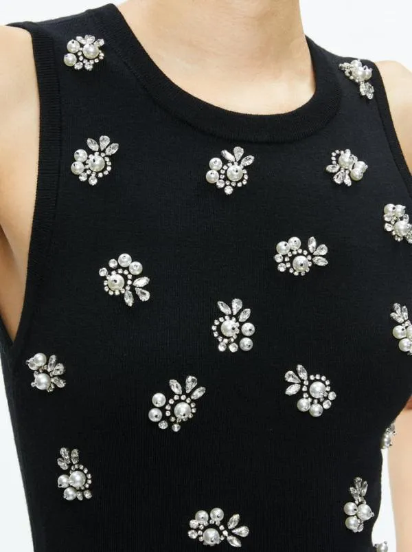 Matching Sets Women Alice Olivia TRINA EMBELLISHED CROPPED CARDIGAN AMITY EMBELLISHED CROPPED TANK Matching Sets Women Alice Olivia TRINA EMBELLISHED CROPPED CARDIGAN AMITY EMBELLISHED CROPPED TANK