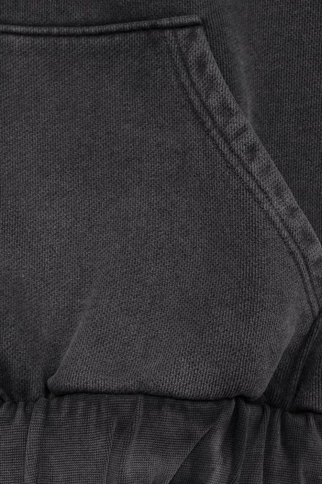 Men Hoodies and Sweats MISBHV Community Zipped Hoodie Washed Black