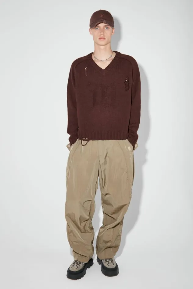 Men Knitwear MISBHV Distressed Knit Brown