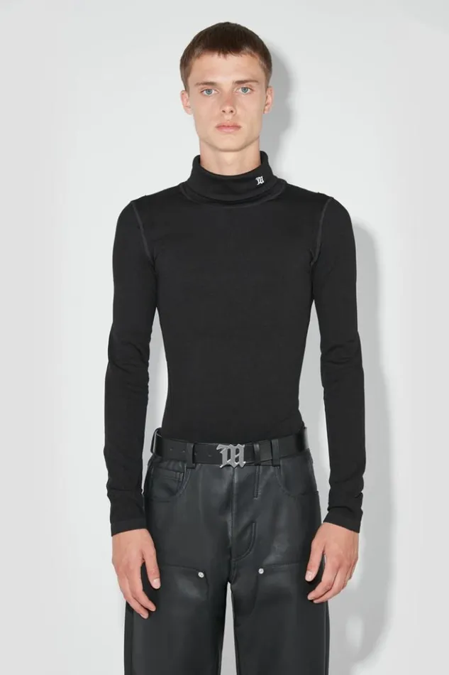 Men Knitwear MISBHV M Seamless Turtleneck Black