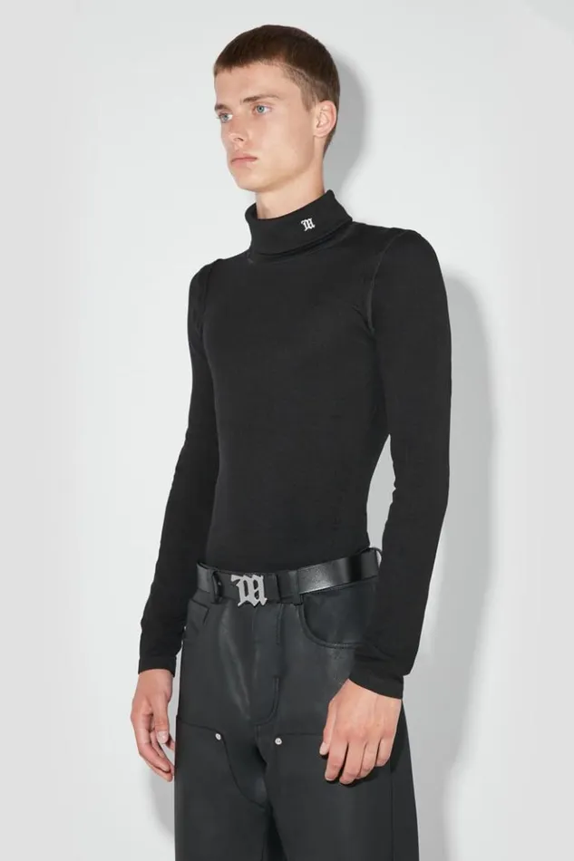 Men Knitwear MISBHV M Seamless Turtleneck Black