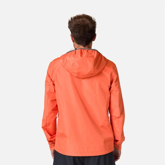 Men Men039s Active Rain Jacket Flameorange Rossignol Softshell and Lightweight Jackets