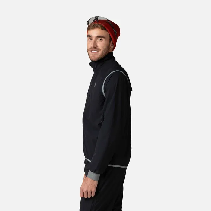Men Men039s Active Versatile XC Ski Vest Black200 Rossignol Softshell and Lightweight Jackets