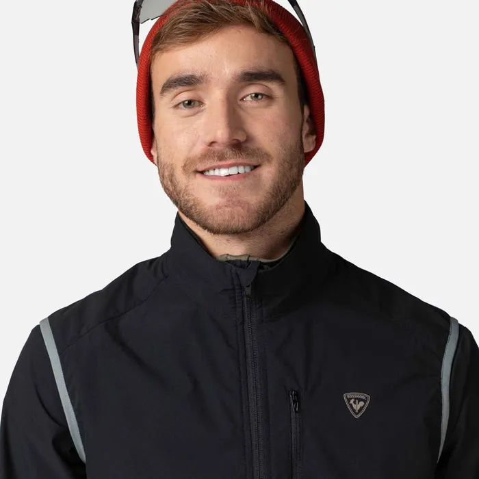Men Men039s Active Versatile XC Ski Vest Black200 Rossignol Softshell and Lightweight Jackets