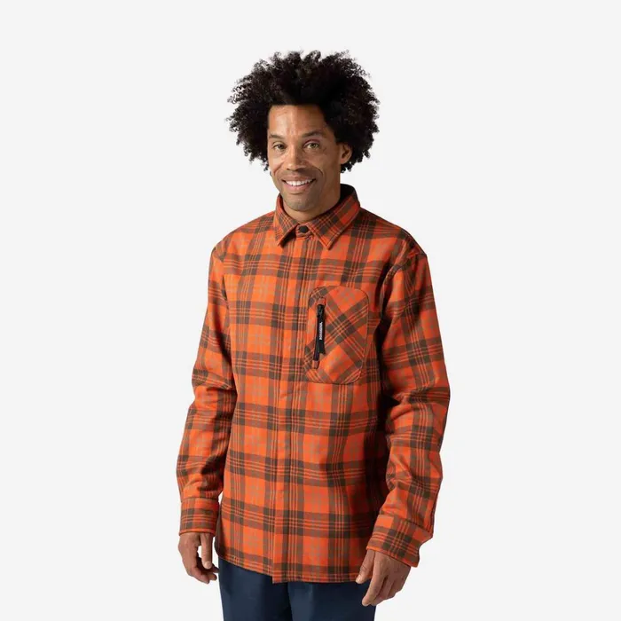 Men Men039s Flannel Shirt Tan Rossignol Polos and Tees