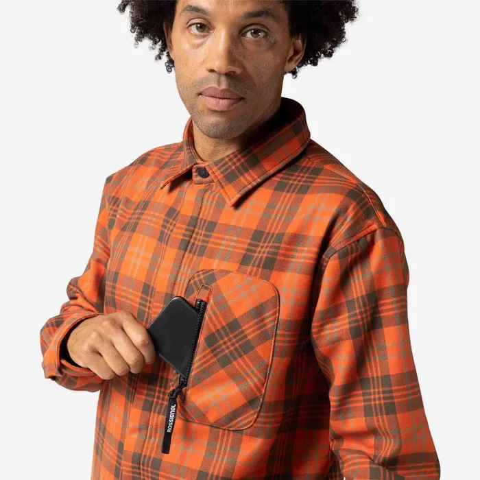 Men Men039s Flannel Shirt Tan Rossignol Polos and Tees Men Men039s Flannel Shirt Tan Rossignol Polos and Tees