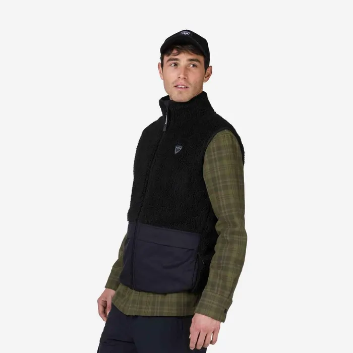 Men Men039s Fleece Vest Black200 Rossignol Sweatshirts and Pullovers