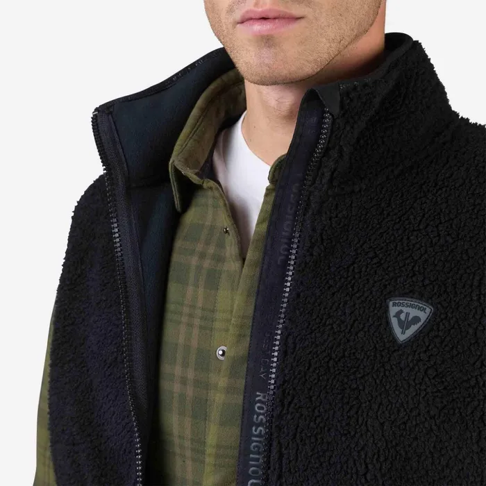 Men Men039s Fleece Vest Black200 Rossignol Sweatshirts and Pullovers