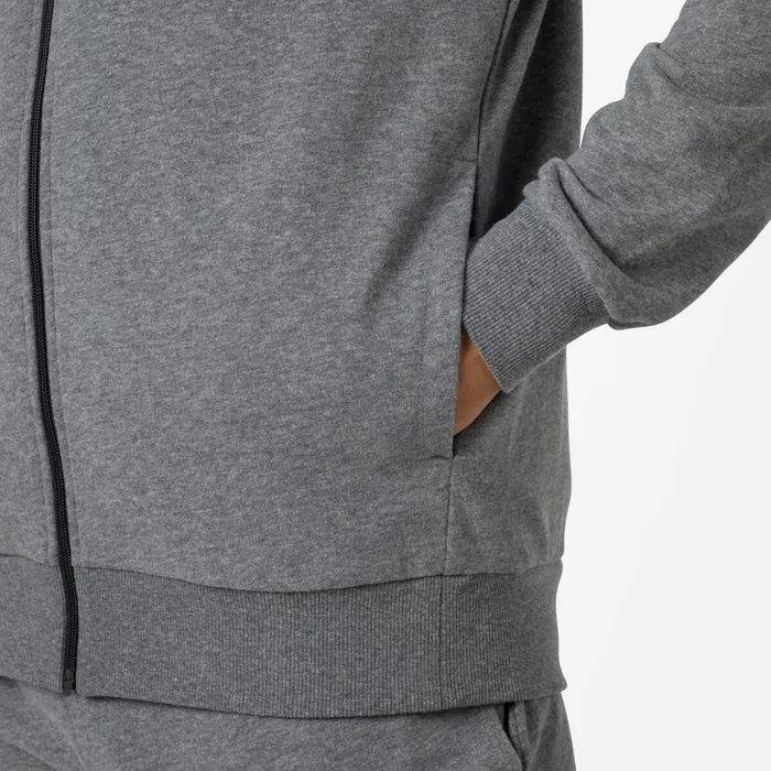 Men Men039s Fullzip Hooded Logo Cotton Sweatshirt Heathergrey280 Rossignol Sweatshirts and Pullovers