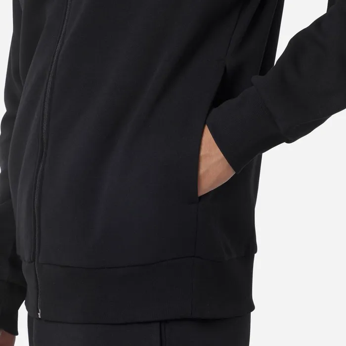 Men Men039s Fullzip Hooded Logo Fleece Sweatshirt Black200 Rossignol Sweatshirts and Pullovers
