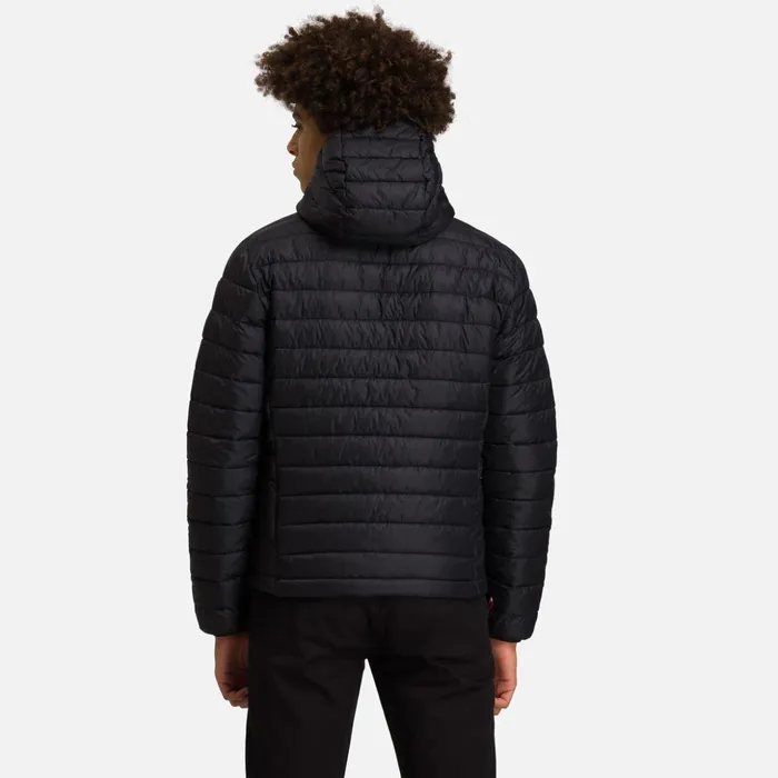 Men Men039s Hooded Insulated Jacket 100GR Black200 Rossignol Softshell and Lightweight Jackets