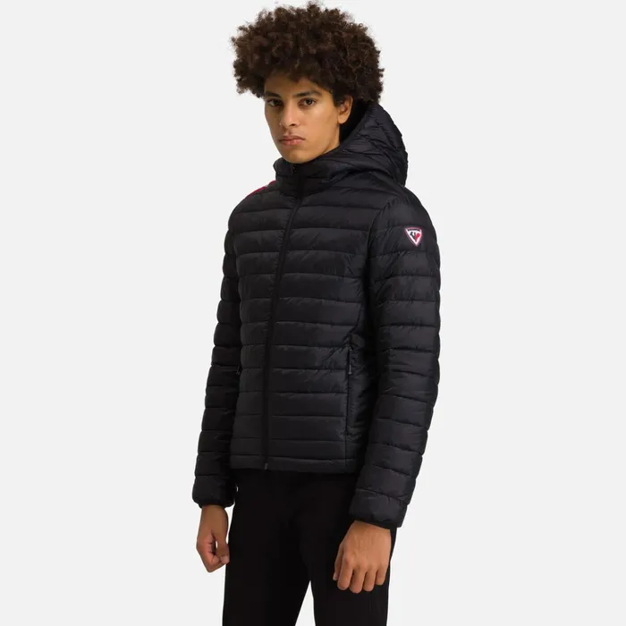 Men Men039s Hooded Insulated Jacket 100GR Black200 Rossignol Softshell and Lightweight Jackets