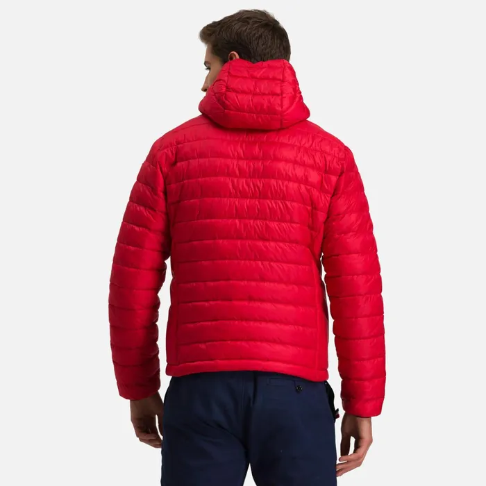 Men Men039s Hooded Insulated Jacket 100GR Carmin307 Rossignol Softshell and Lightweight Jackets