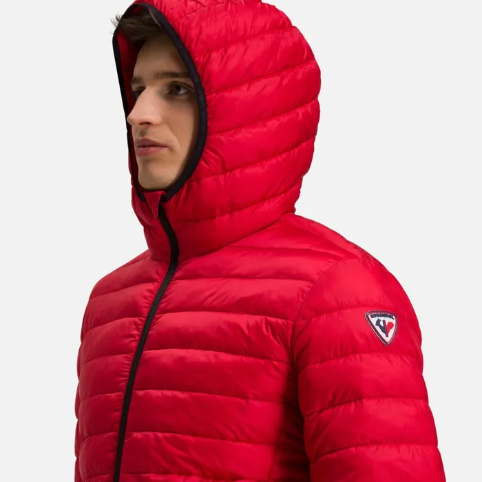 Men Men039s Hooded Insulated Jacket 180GR Carmin307 Rossignol Softshell and Lightweight Jackets