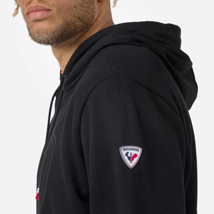 Men Men039s Hooded Logo Cotton Sweatshirt Black200 Rossignol Sweatshirts and Pullovers