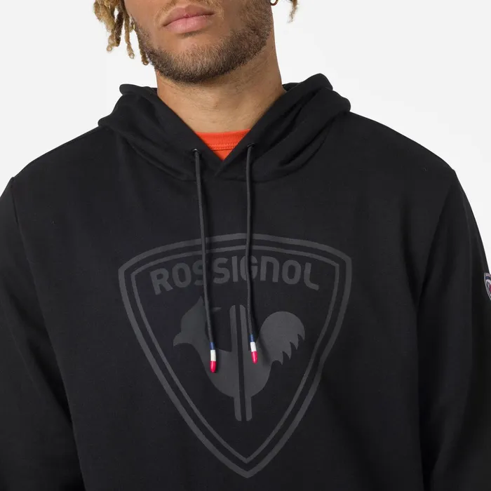 Men Men039s Hooded Logo Cotton Sweatshirt Black200 Rossignol Sweatshirts and Pullovers