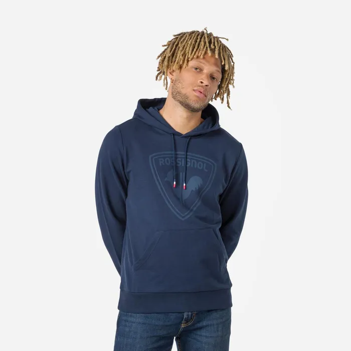 Men Men039s Hooded Logo Cotton Sweatshirt Darknavy715 Rossignol Sweatshirts and Pullovers