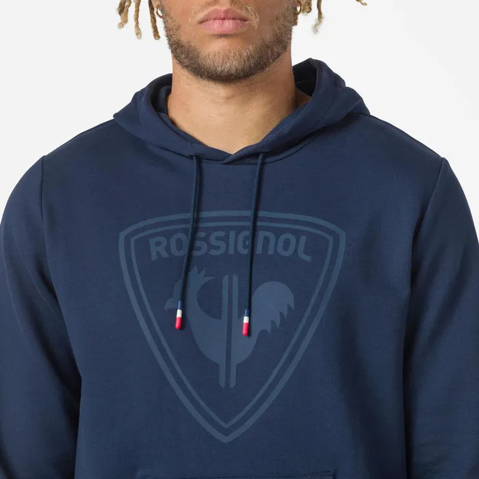 Men Men039s Hooded Logo Cotton Sweatshirt Darknavy715 Rossignol Sweatshirts and Pullovers
