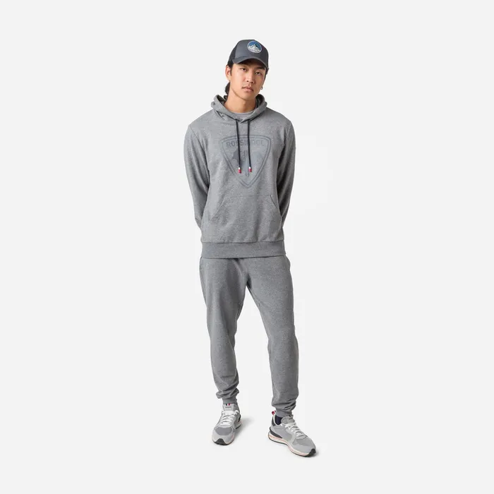 Men Men039s Hooded Logo Cotton Sweatshirt Heathergrey280 Rossignol Sweatshirts and Pullovers