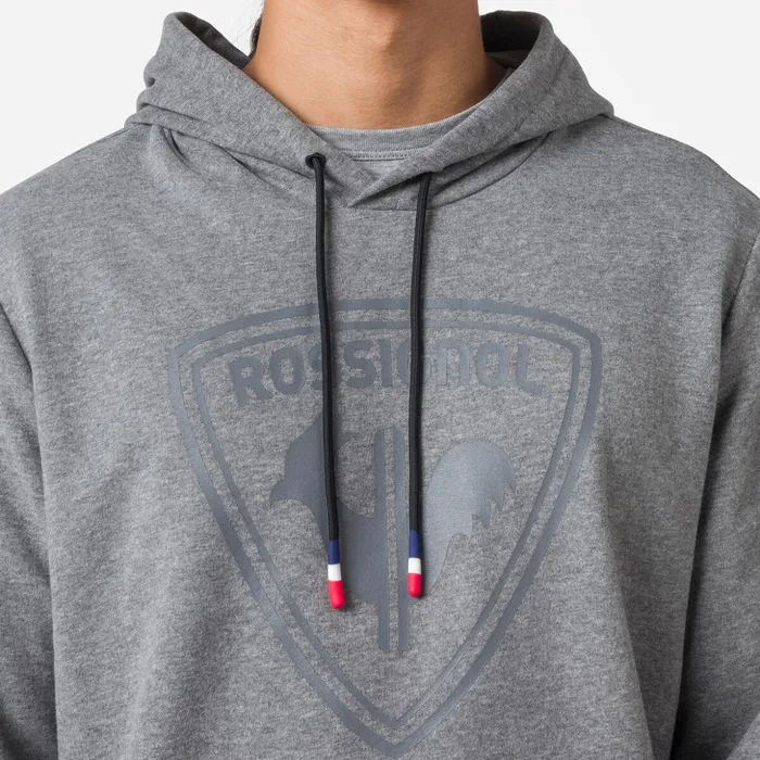 Men Men039s Hooded Logo Cotton Sweatshirt Heathergrey280 Rossignol Sweatshirts and Pullovers