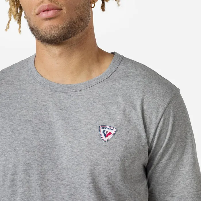 Men Men039s Logo Plain Tee Heathergrey280 Rossignol Polos and Tees