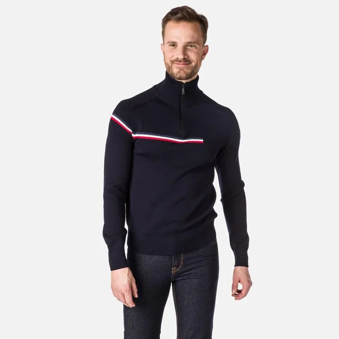 Men Men039s Major HalfZip Sweater Darknavy715 Rossignol Sweatshirts and Pullovers
