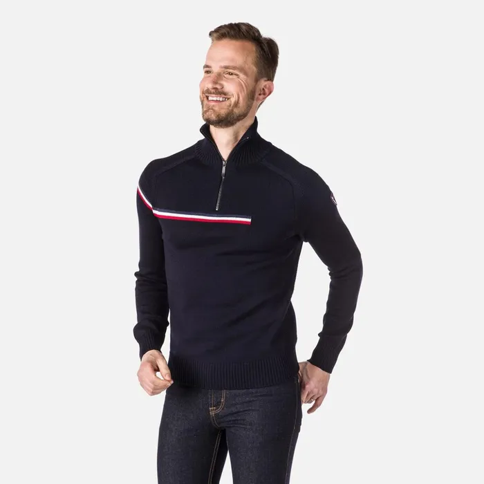 Men Men039s Major HalfZip Sweater Darknavy715 Rossignol Sweatshirts and Pullovers