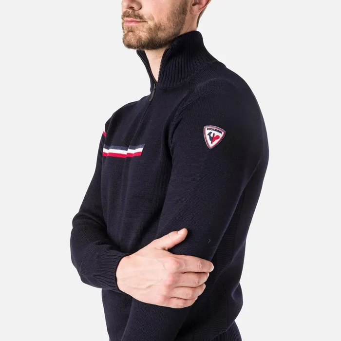 Men Men039s Major HalfZip Sweater Darknavy715 Rossignol Sweatshirts and Pullovers